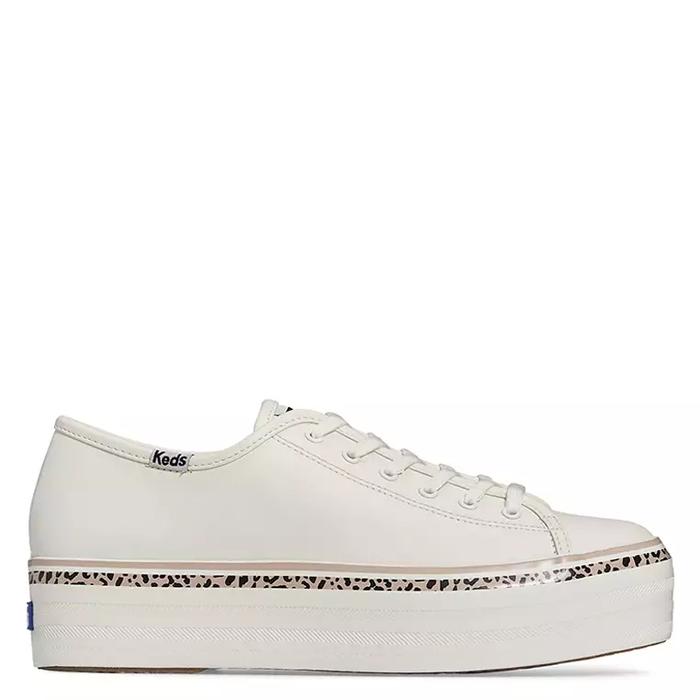 KEDS - SEPATU SNEAKERS WANITA ORIGINAL - Triple Up Leather Leo Stripe