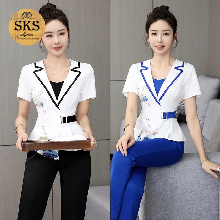 Grosir seragam kantor (bs konsultasi harga / design by owneer) kombinasi office spg staff uniform cu