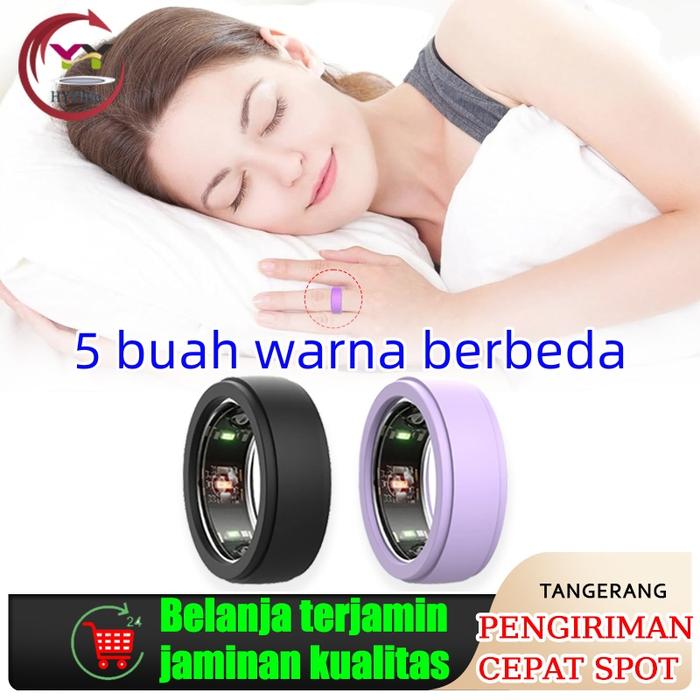 5pcs Cincin Tasbih kotak pelindung/Kasus Silikon Smart Ring Anti Air Pengingat Sholat