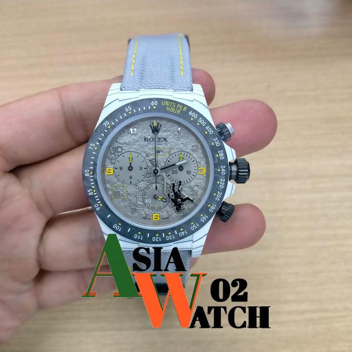 jam tangan pria Swiss d i w day tona space mission 4130 Cosmo graph nilon limited edition