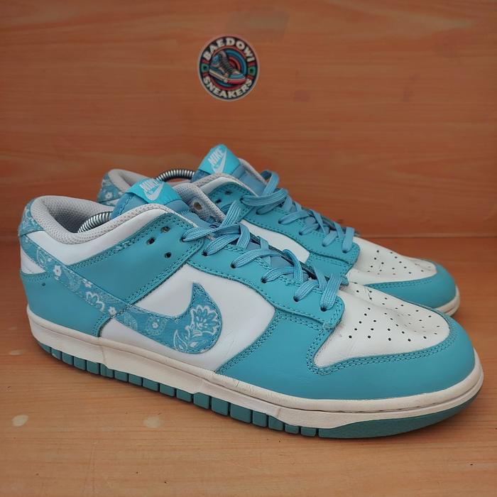 Sepatu Second original Nike SB low blue paisley size 45