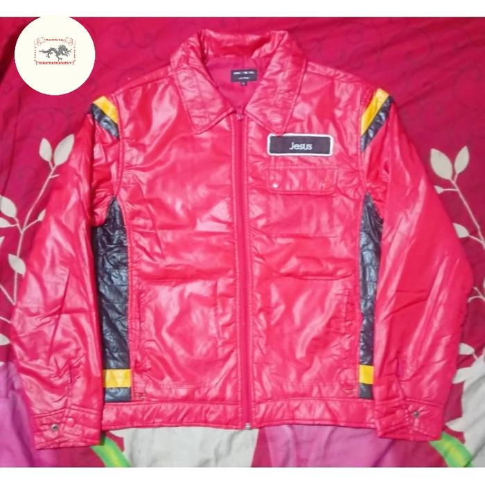Jaket Vintage Racing Race Red Power To The People Second