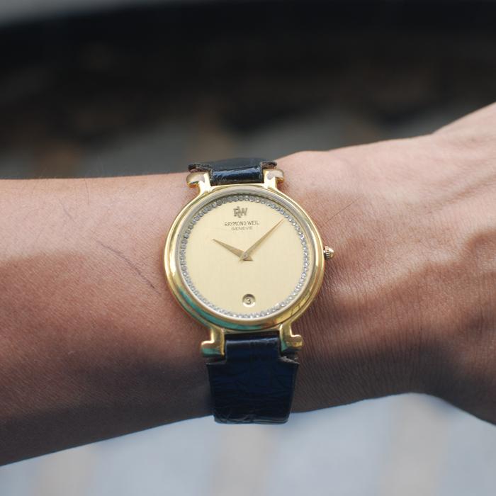 RAYMOND WEIL NABUCO 18 K GOLDPLATED SWISS QUARTZ MOVEMENT