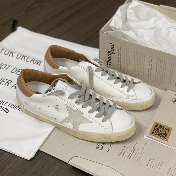 Golden Goose Superstar White Brown Made in Italy Original