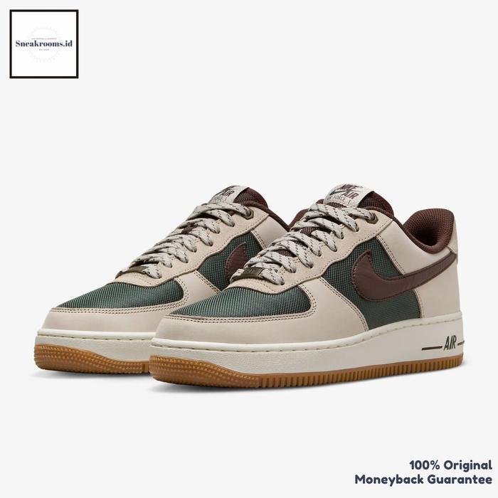 Nike Air Force 1 '07 Cream Vintage Green Original Resmi (100% Authentic)