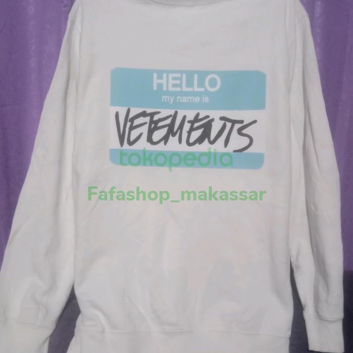 crewneck vetements my name