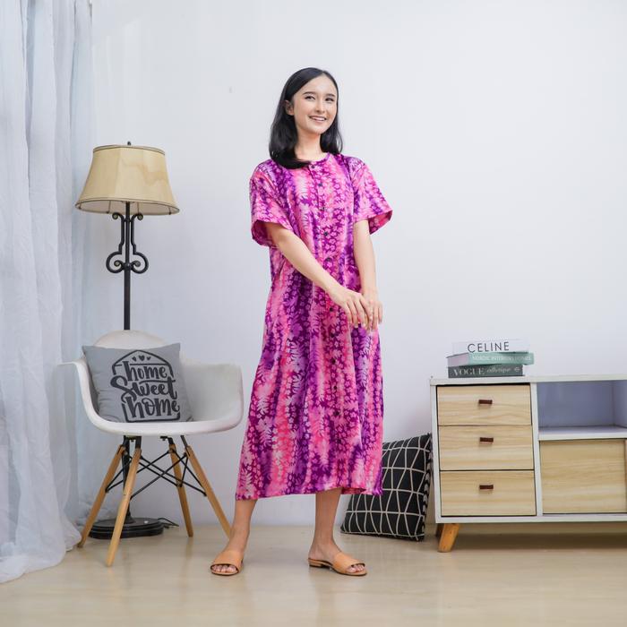 Daster silk full buka depan daster busui sircinta Bandung
