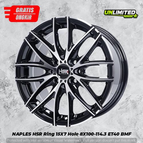 Velg Mobil Avanza Xenia Livina Ring 15 Two Tone HSR NAPLES R15 Murah