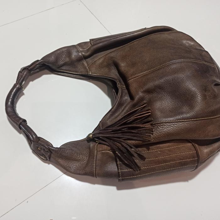 Tas kulit asli Preloved size L dari Thailand