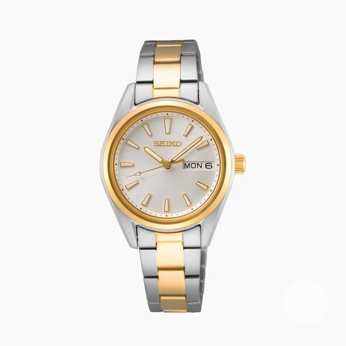 Jam Tangan Seiko SUR454P1 Ladies Quartz Sapphire Crystal Silver Dial Water Resist 10 Bar Sur454