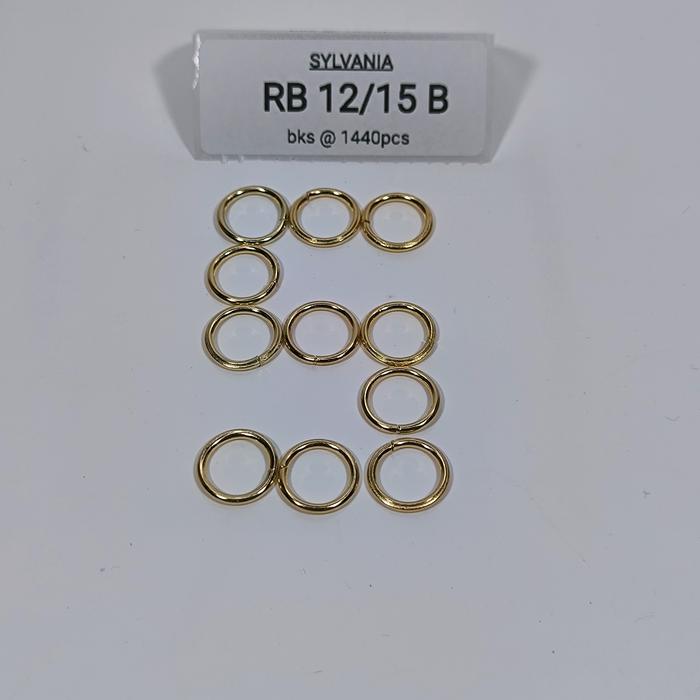 RB 12/15 B @1440 PCS, Ring Kawat Bulat Ukuran Luar 12mm Kawat 1.4mm Coating Barrel, Per 1440 pcs