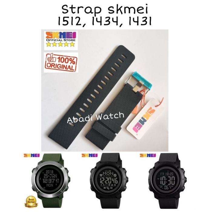 Strap tali jam tangan skmei 1434 original bs utk skmei 1512 skmei 1431 skmei 1316 Dan bisa buat Q&Q 