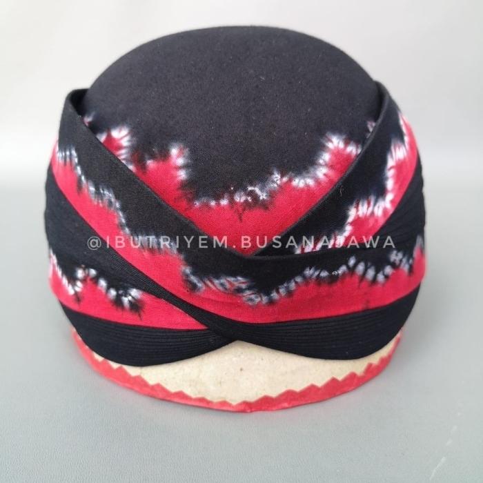 Blangkon Solo Perbawan Alusan Batik Jumputan