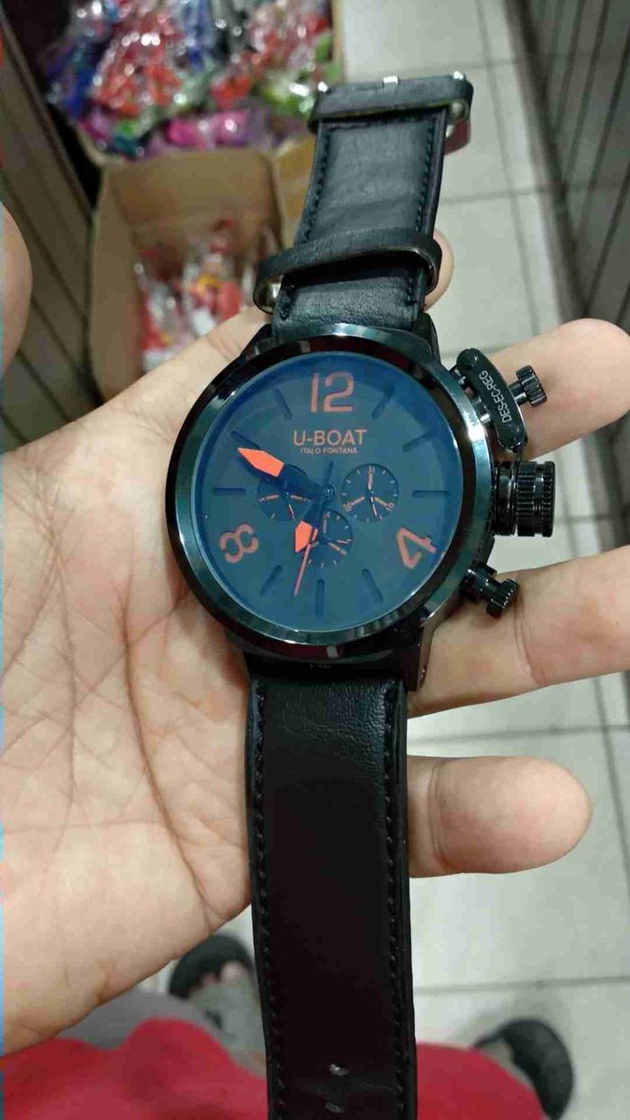 jam tangan pria automatic chronograph uboat klasik fashion sport pria siap pakai normal semua