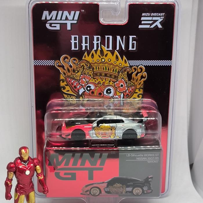 mini gt x mizu barong r35 merah chase langka