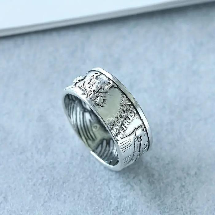 Cincin koin half dollar liberty amerika