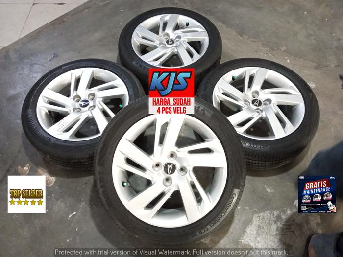 Velg Mobil Bekas Copotan Ori Daihatsu Rocky R16 Pcd 4x100 Ban 185/55 Ring 16 Buat Agya Ayla Sigra Ca