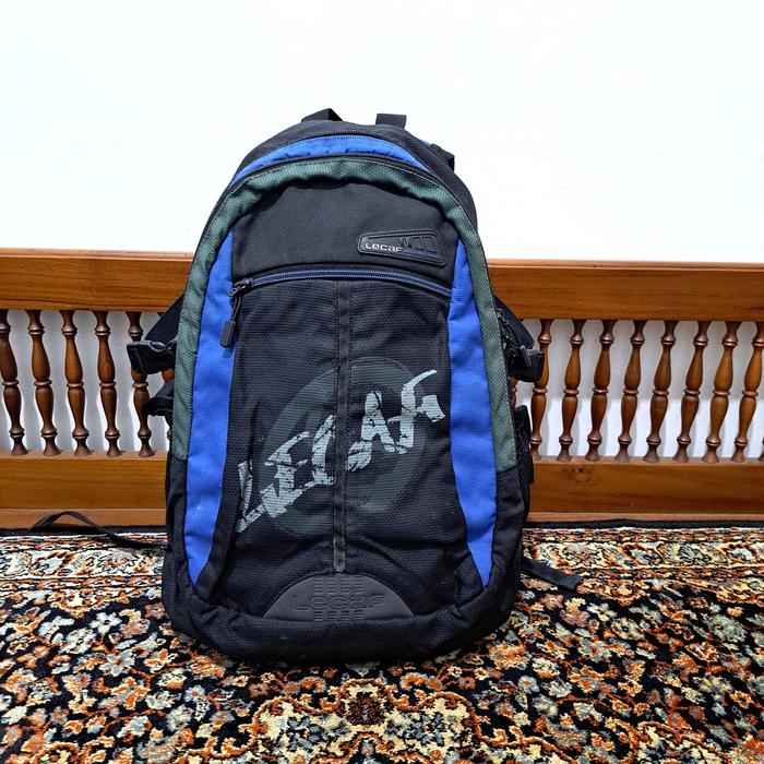 tas ransel lecaf hitam warna hitam biru