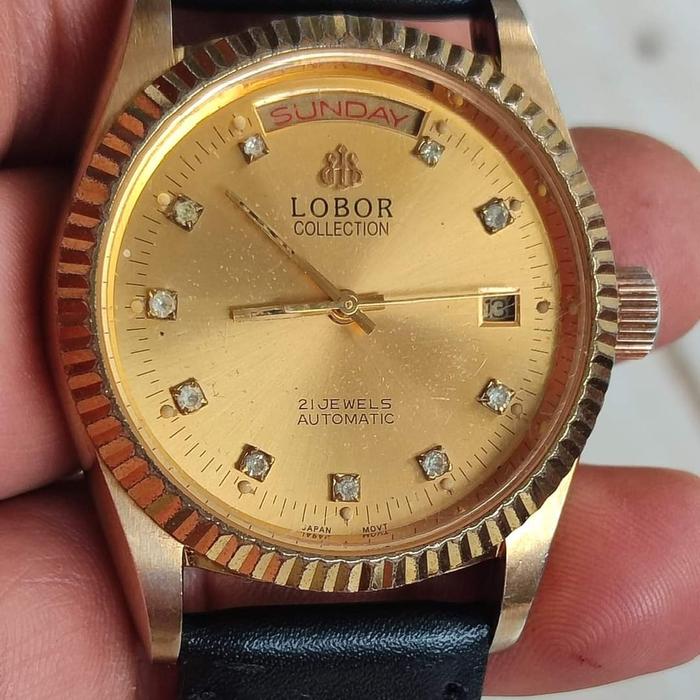 Lobor automatic swiss original kecuali strap am dia 40mm with crown
