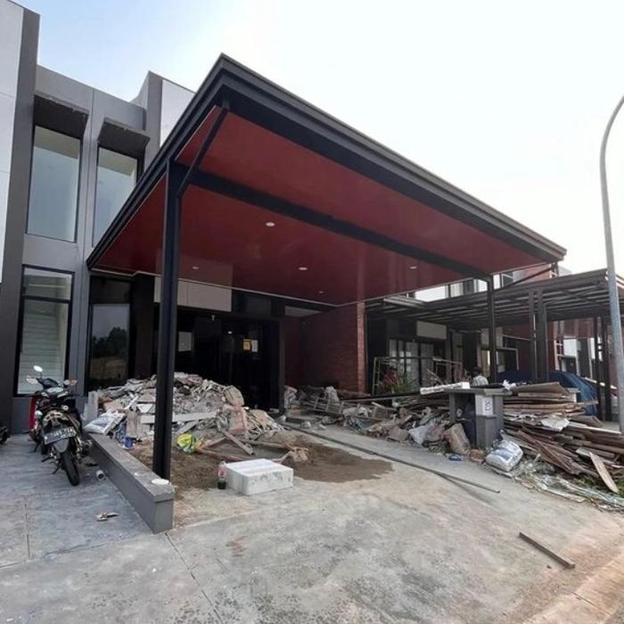 kanopi atap alderon + plavon pvc Minimalis