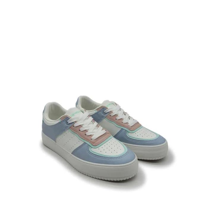 sepatu airwalk alyssa women's sneakers shoes - white/blue