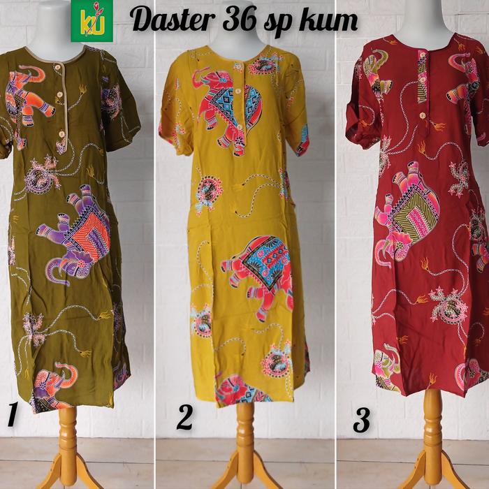 Daster 36 sp kencana ungu Lebel merah