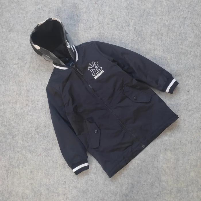 long varsity jacket anak  MLB NY yankess hitam like new  cakep