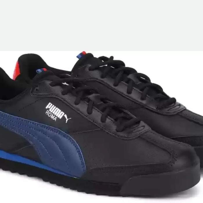SEPATU PUMA ROMA BMW BLACK ESTATE BLUE SNEAKERS ORIGINAL