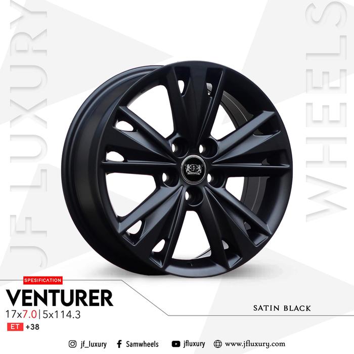 VENTURER SATIN-BLACK VELG JF LUXURY R17