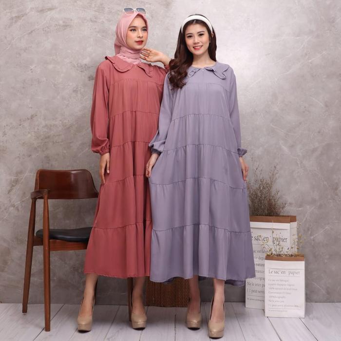 LIANA MIDI DRESS SHAKILA LONG TUNIK ALL SIZE FIT XXL JUMBO HIAN