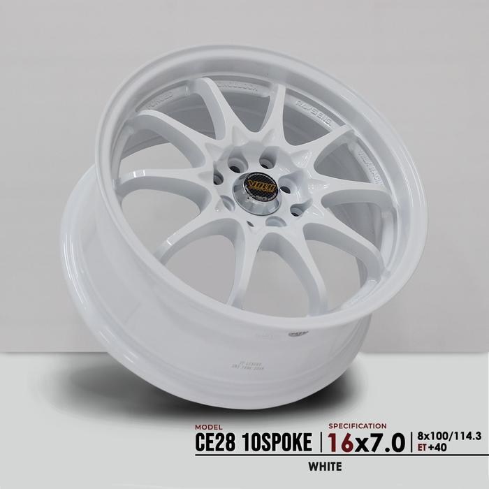CE28 10 SPOKE WHITE VELG JF LUXURY R16