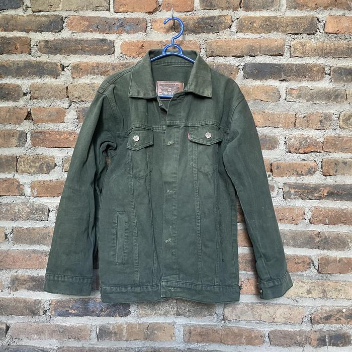 jaket denim coklat preloved