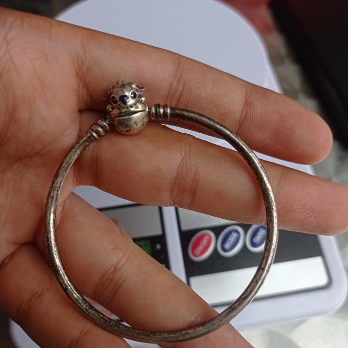 ORIGINAL Pandora Disney Stitch Bangle Bracelet,, berat 11g perak 925