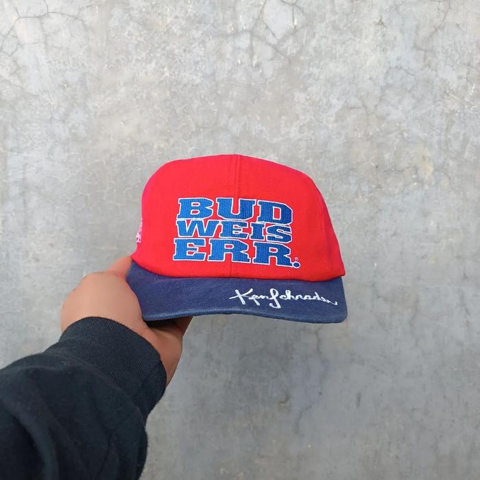 Topi Vintage Import Nascar Racing Joe Schrader Original Bud weiser Chase Original