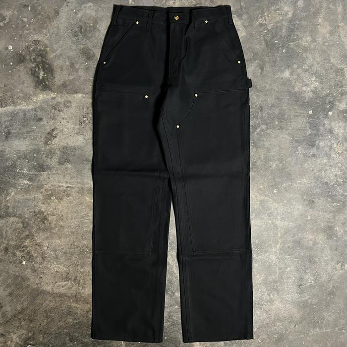 Celana Panjang Pria Carhartt B01 Double Knee Pant Black Hitam - Original 100%