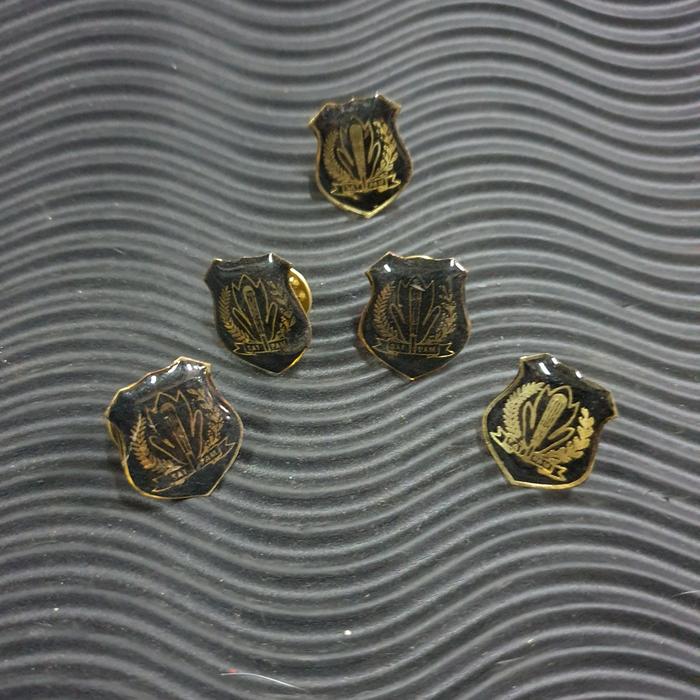 pin Kerah Satpam Hitam | pin kerah Baju Belakang Paku | pin Paku Logo Army