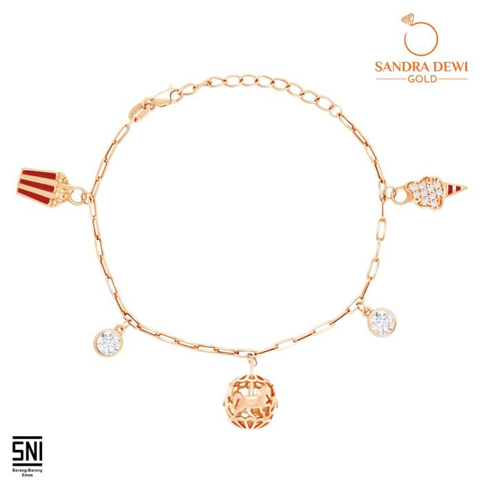 Gelang Sandra Dewi Gold Carousel Collections BC220550