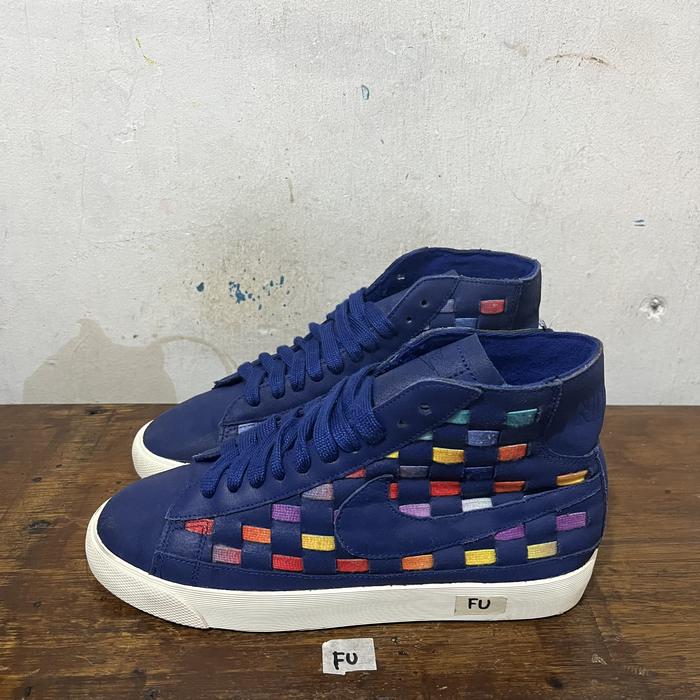 Sepatu second ori nike blazer mid deep royal blue size 38.5