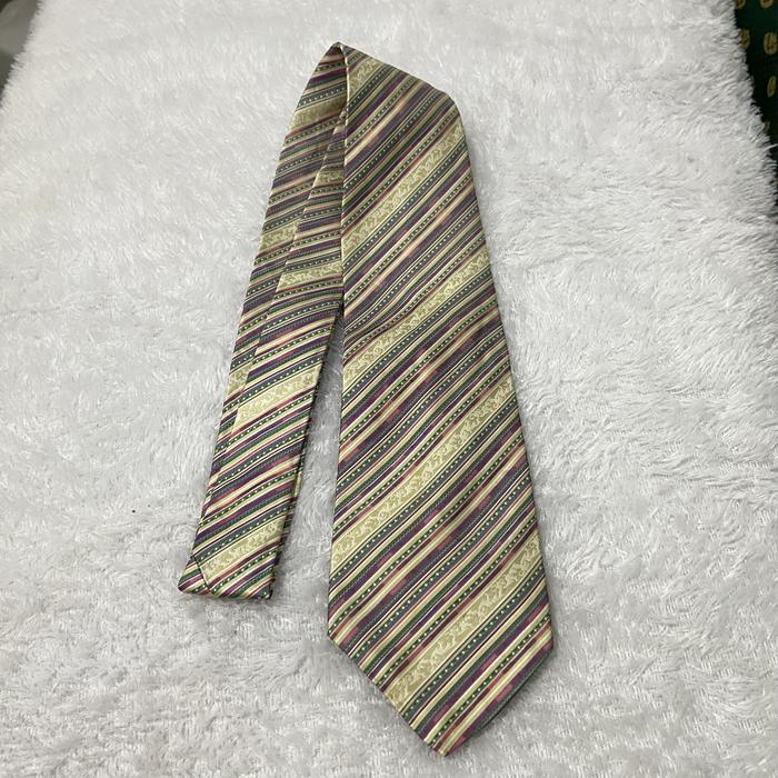 Versace multicolor silk necktie