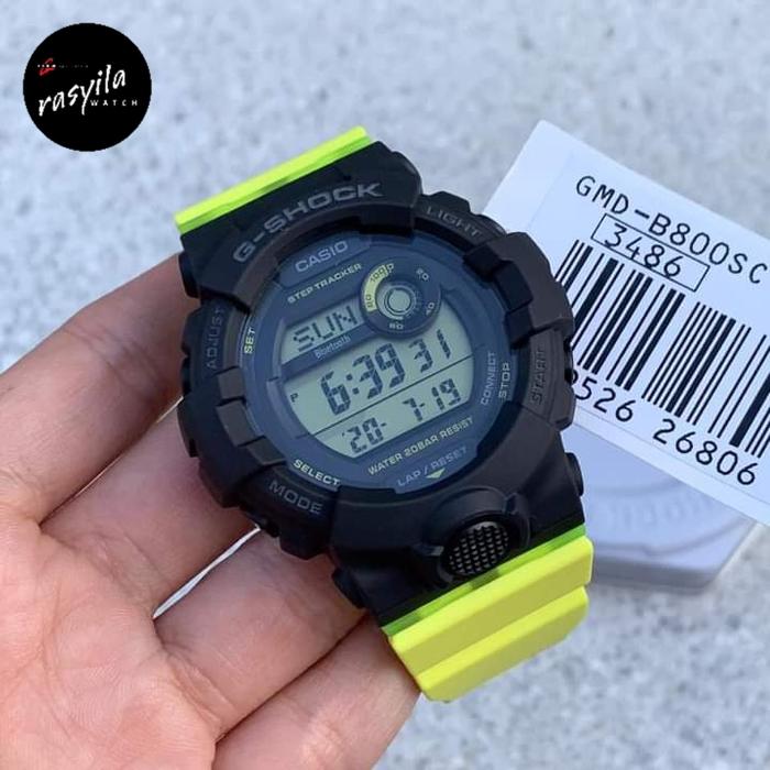 Casio G-Shock GShock Mini GMD-B800SC / GMDB800SC - 1BDR / GBD-B800 Black Kermit