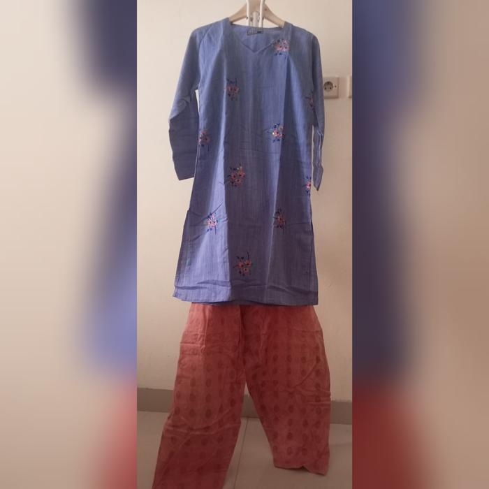 Baju Setelan India Kurti Panjang Preloved