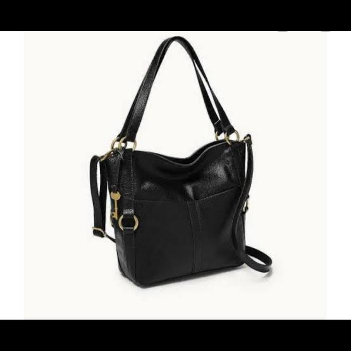 Tas Fossil Sam Shopper Black