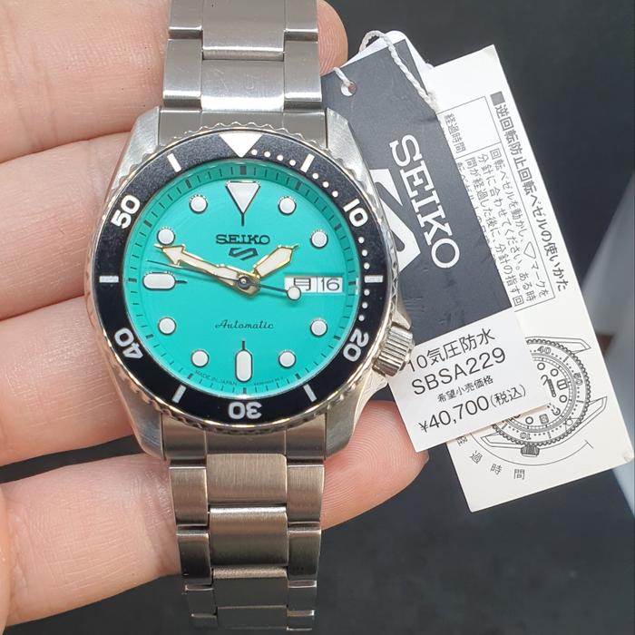 SEKEN ! SEIKO 5 SPORT MID -SIZE SBSA229 / jam tangan seiko 5 sport sbsa229 made in japan ( BEKAS )