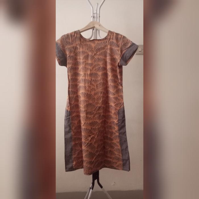 Baju Kurti India Preloved Orange Abu