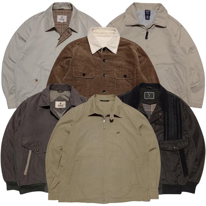 Vintage Jacket Casual Boxy Harrington Flight Jacket Racing Snowboard Bomber Parka Work Jaket Vintage