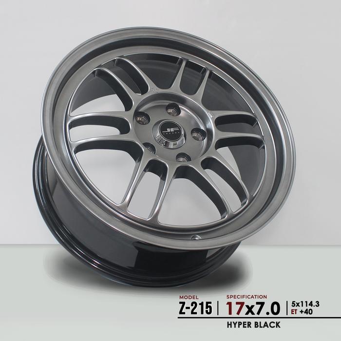 RPF1/Z215 HYPER BLACK VELG JF LUXURY R17