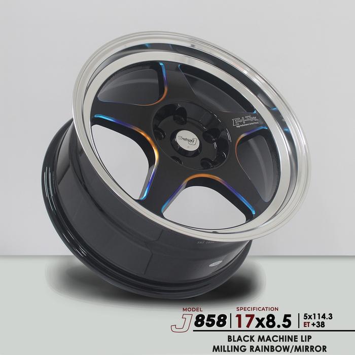 J858 SAMLONG RAINBOW VELG JF LUXURY R17