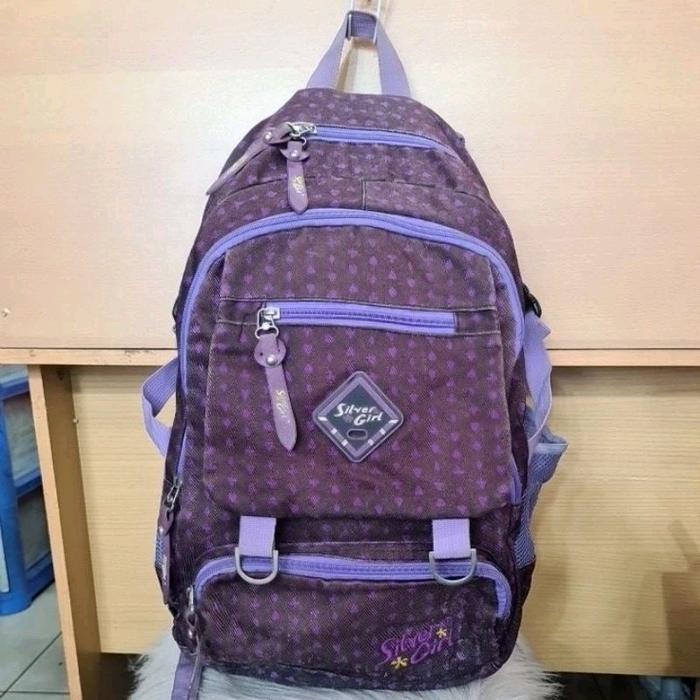 SILVER GIRL Denim Tas Ransel Ori