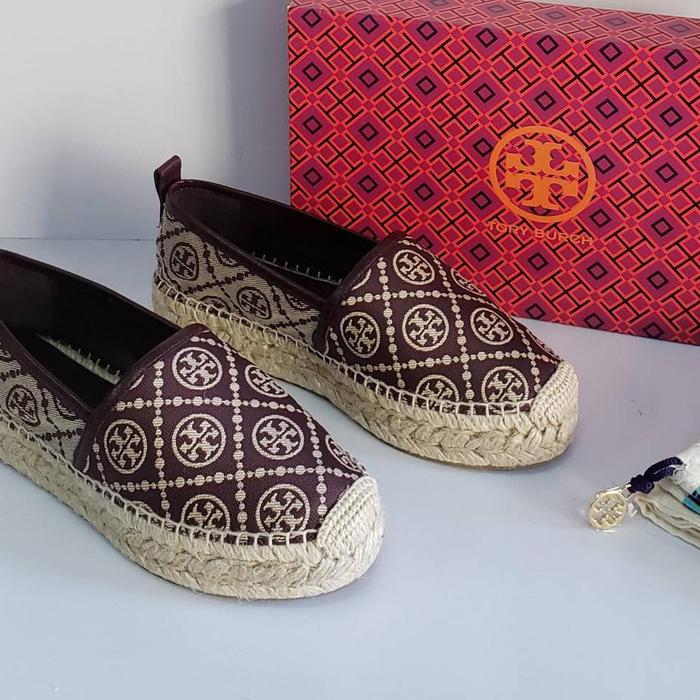 TB T Monogram  Platform  Espadrille (Retail)