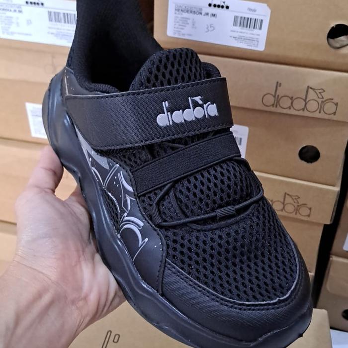 sepatu anak Diadora kids Henderson Jr Black original sport station